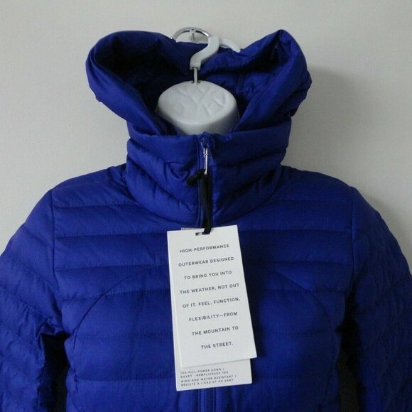 NWT LULULEMON LAZR Blue 700 Fill Pack It Down Again Removable Hoodie Jacket 4 - Picture 3 of 12
